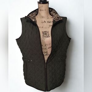 Weatherproof Dark Green Vest Women's Size XL